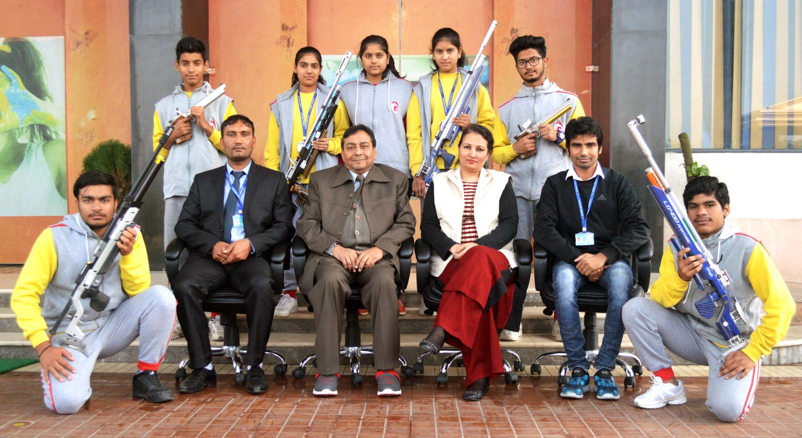 Trainee receiving an award