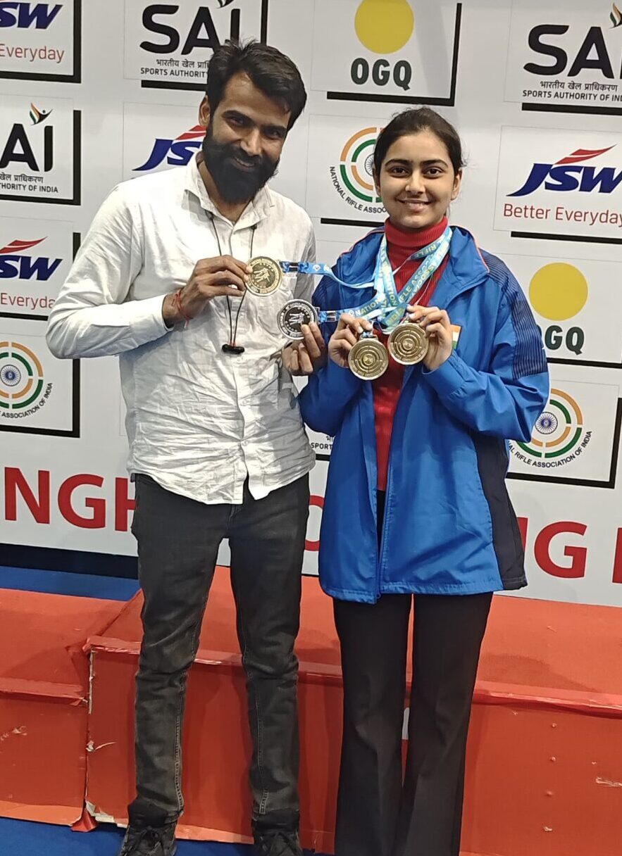 Medal ceremony at a championship